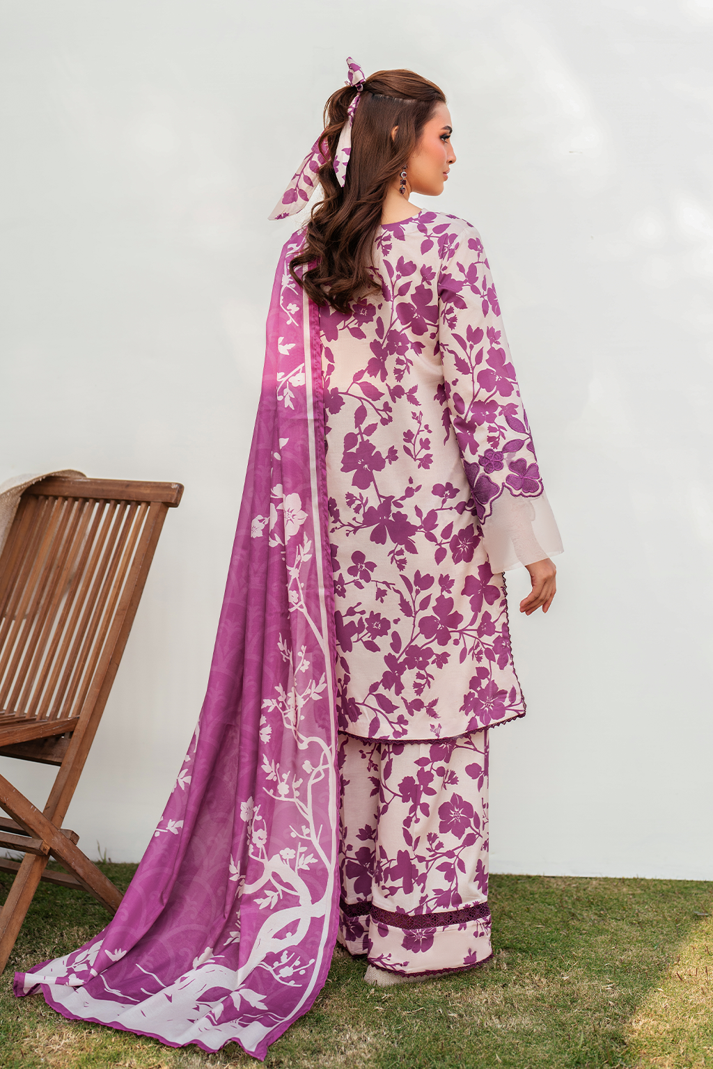 3 Piece Unstitched Printed Lawn Suit
