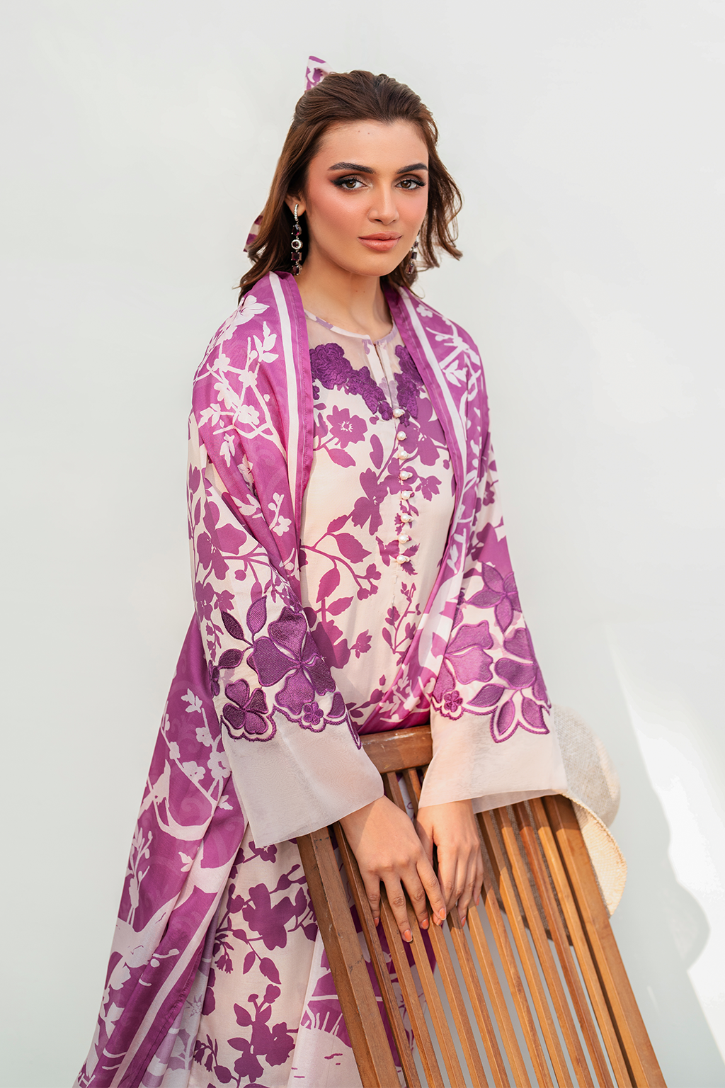 3 Piece Unstitched Printed Lawn Suit