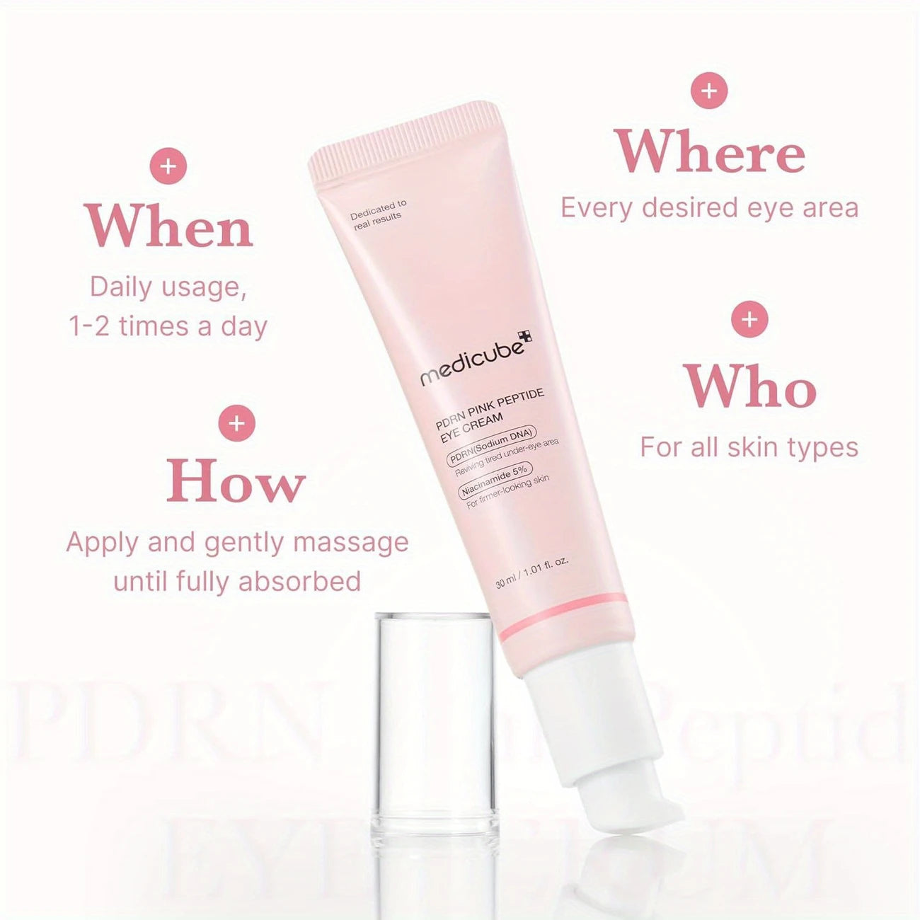 Medicube Salmon DNA PDRN Pink Peptide Eye Serum