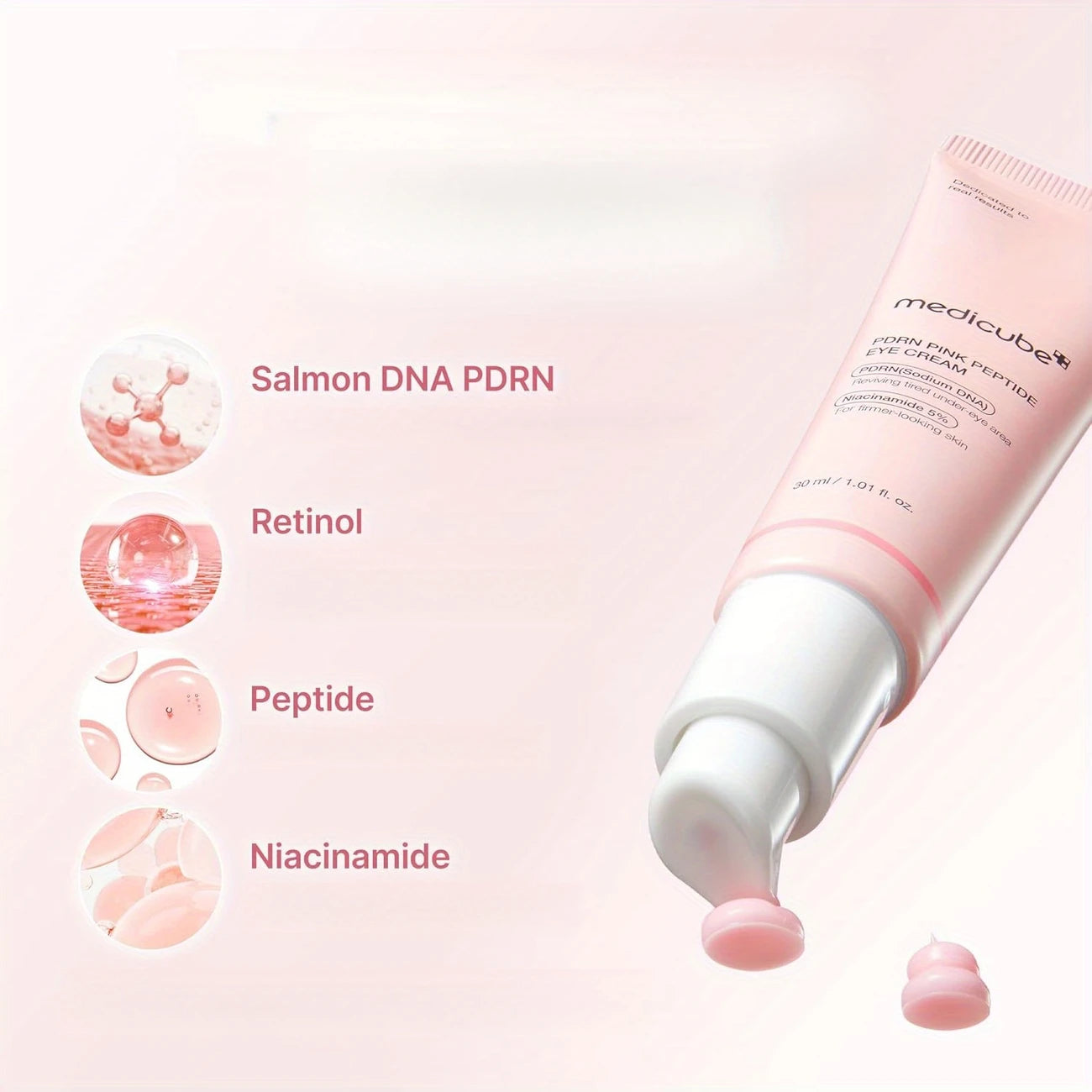Medicube Salmon DNA PDRN Pink Peptide Eye Serum
