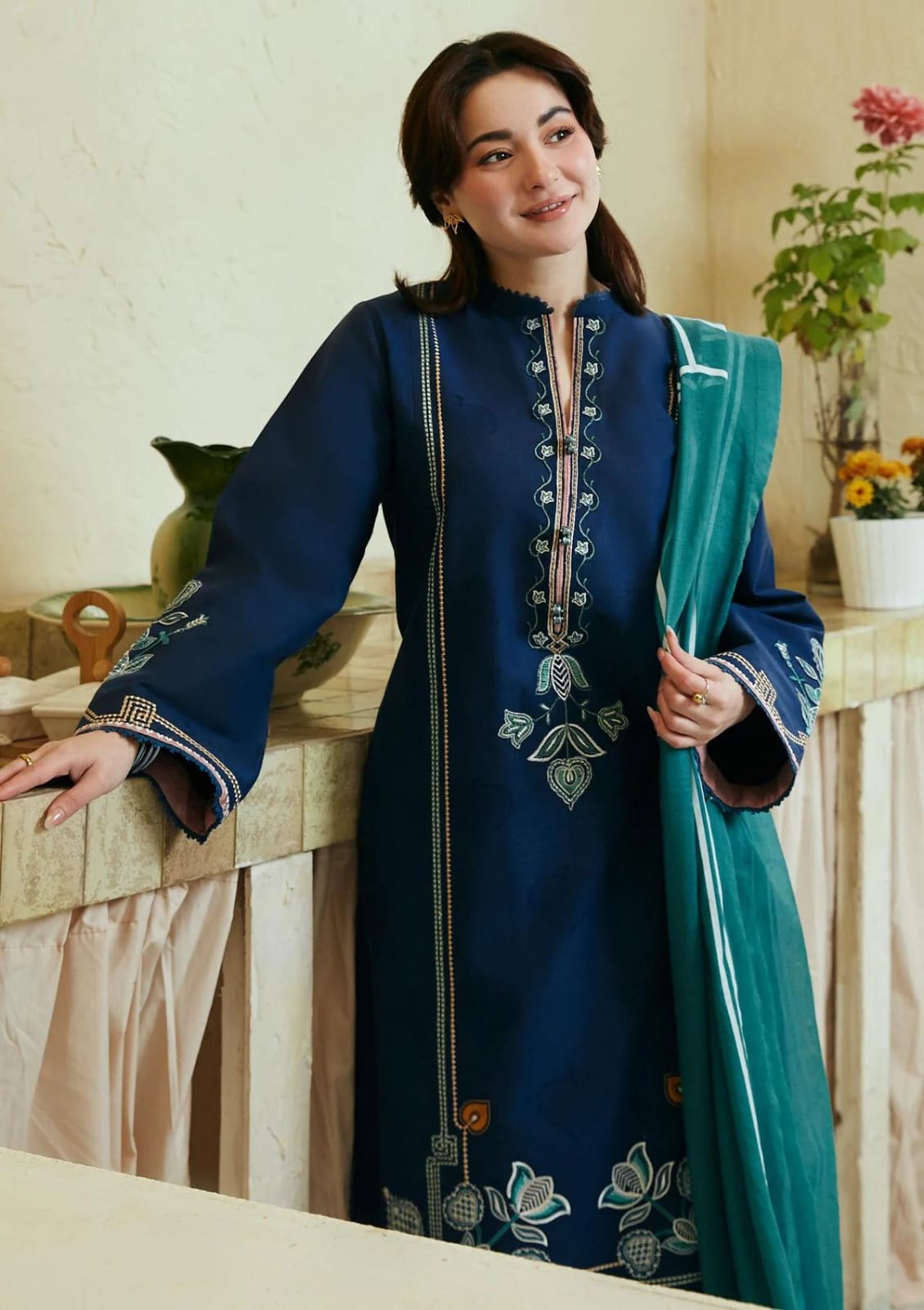 3 Piece Unstitched Dhanak Suit with Luxury Soft Printed Shawl