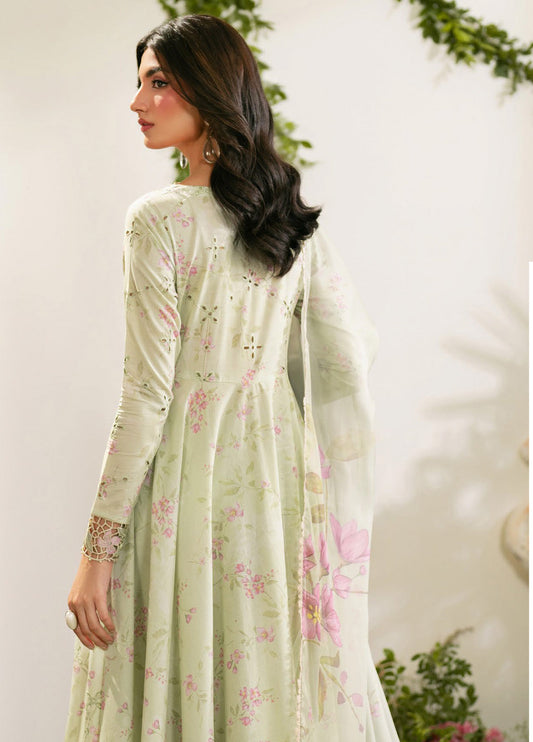 3 Piece Unstitched Embroidered Lawn Suit