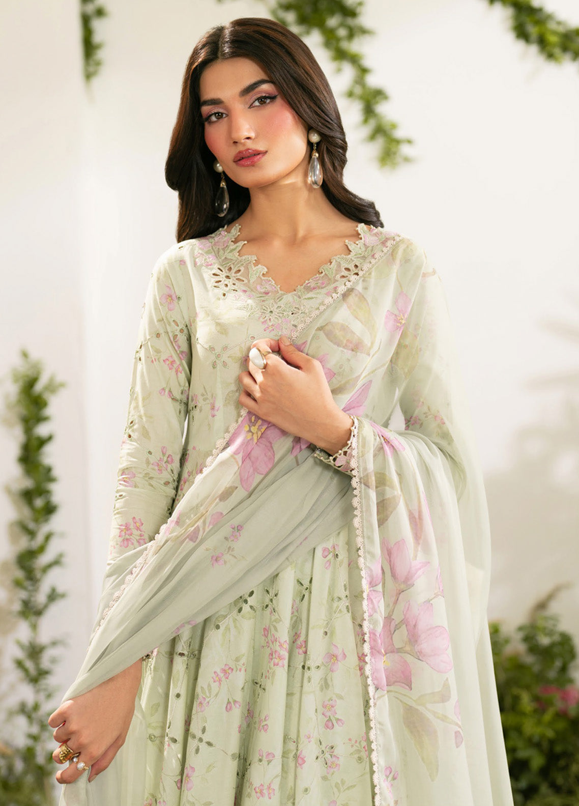 3 Piece Unstitched Embroidered Lawn Suit