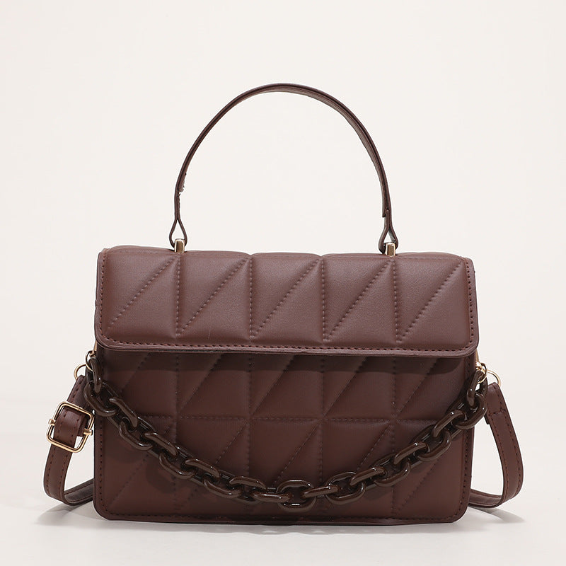 Small Square Bag Women's Bag New Casual Indentation Texture Messenger Bag