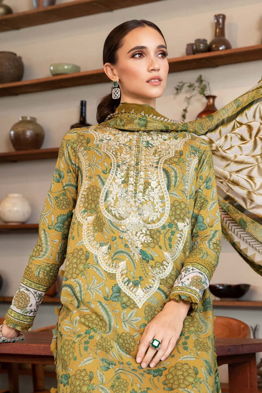 3 Piece Unstitched Printed Lawn Suit