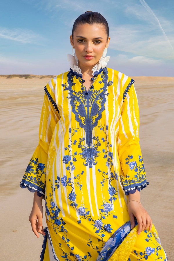 3 Piece Unstitched Printed Lawn Suit