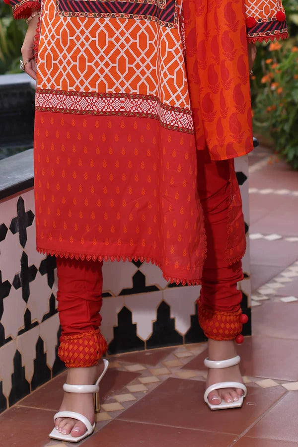 3 Piece Unstitched Printed Lawn Suit