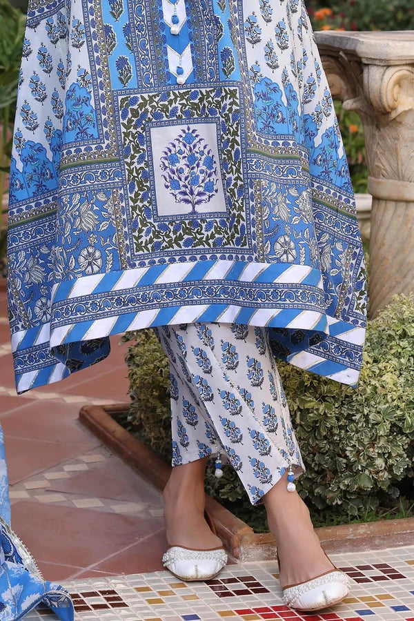 3 Piece Unstitched Printed Lawn Suit