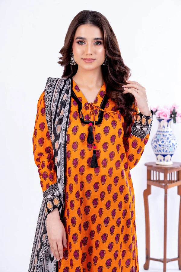 3 Piece Unstitched Printed Lawn Suit