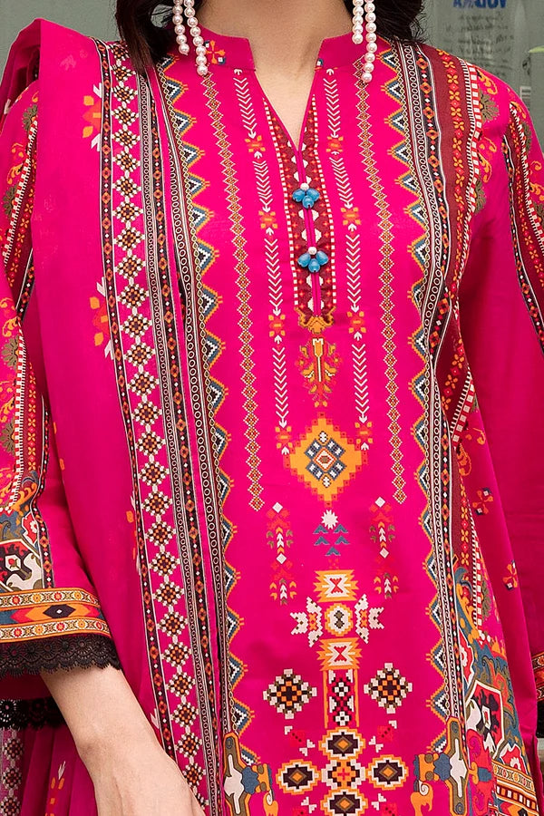 3 Piece Unstitched Printed Lawn Suit