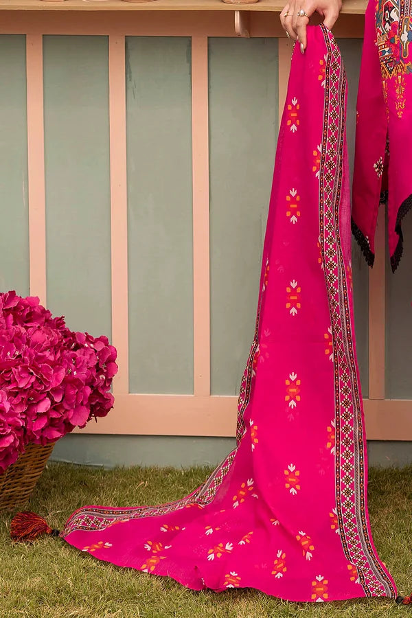 3 Piece Unstitched Printed Lawn Suit