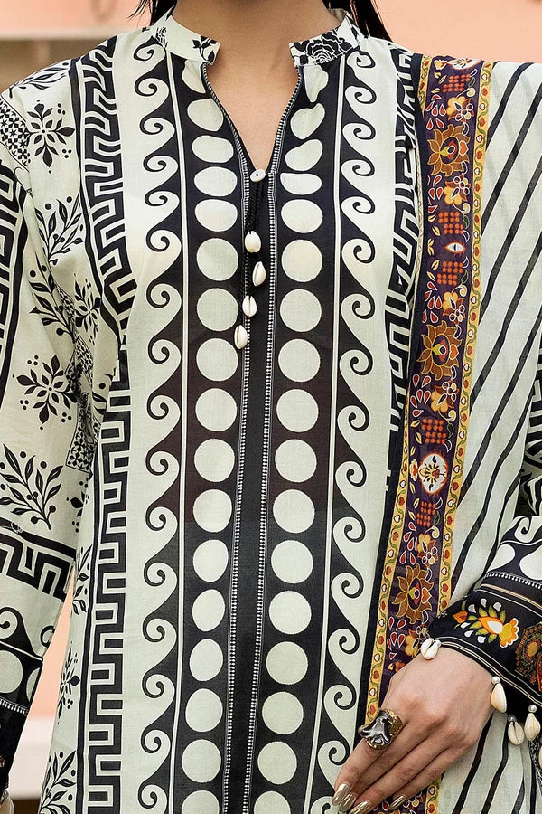 3 Piece Unstitched Printed Lawn Suit