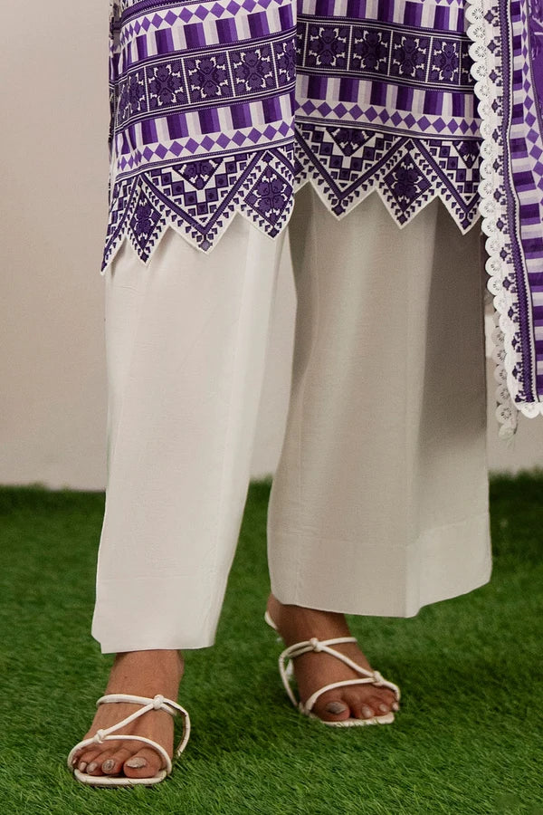 3 Piece Unstitched Printed Lawn Suit