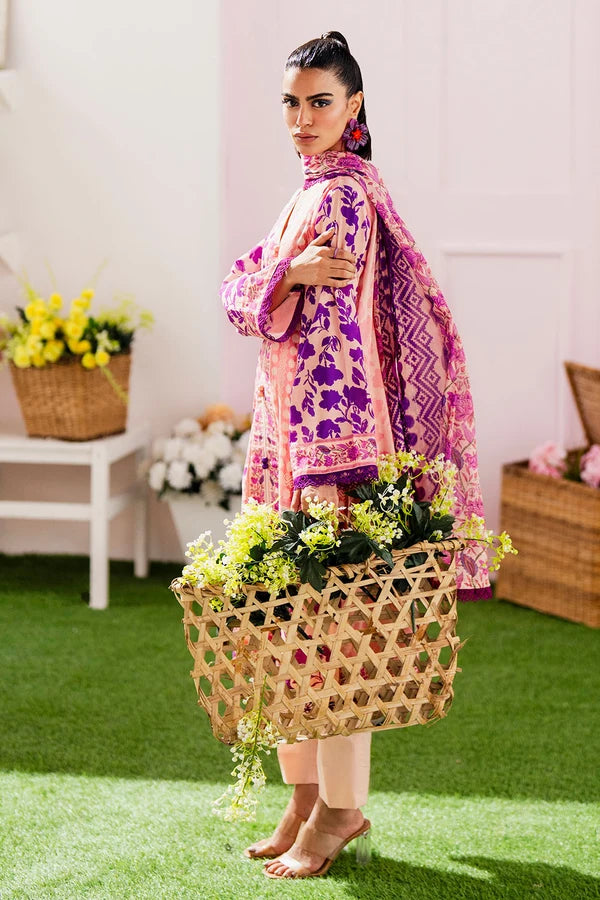 3 Piece Unstitched Printed Lawn Suit