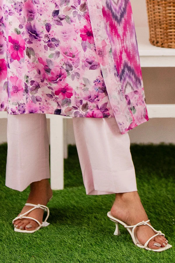 3 Piece Unstitched Printed Lawn Suit