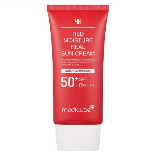 MEDICUBE Red Moisture Real Sun PA+++, Non-Comedogenic Oil Control Moisturizing Sunscreen