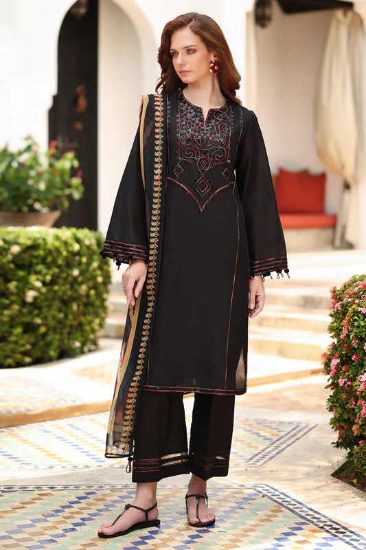 3 Piece Unstitched Embroidered Lawn