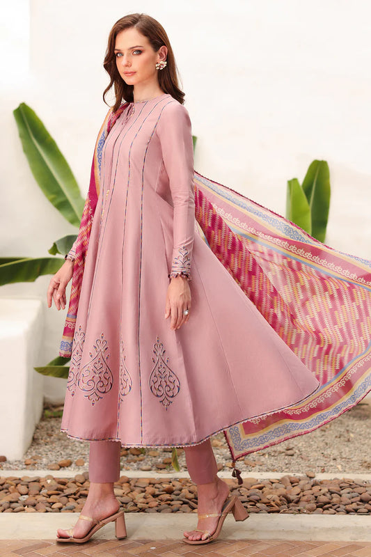 3 Piece Unstitched Embroidered Lawn Suit