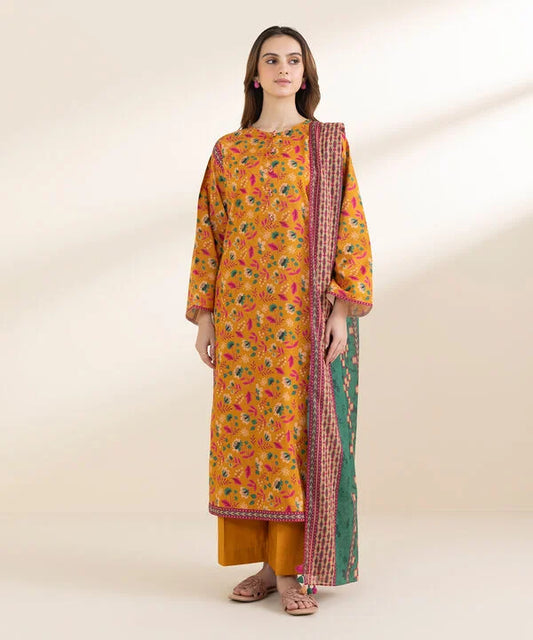 2 Piece Unstitched Printed Lawn Suit