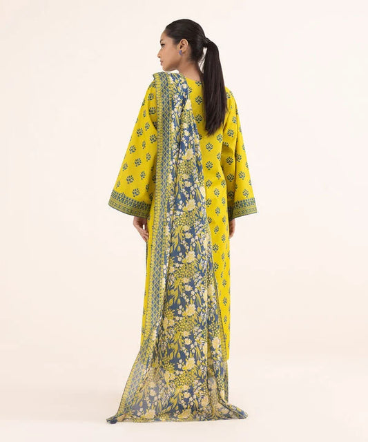 3 Piece Unstitched Printed Lawn Suit