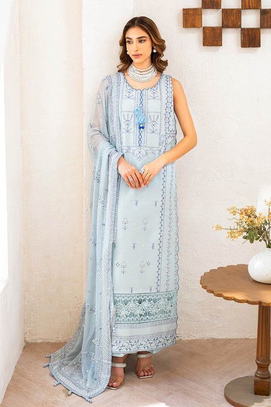 3 Piece Unstitched Embroidered Lawn Suit
