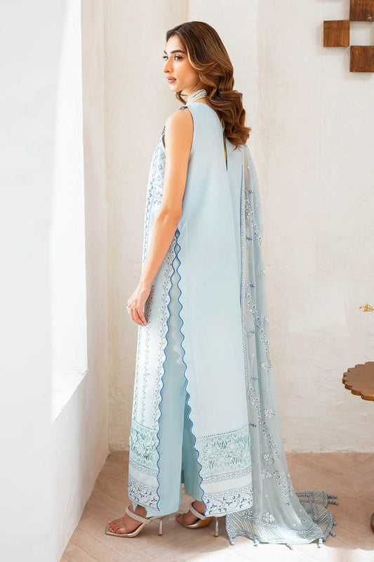 3 Piece Unstitched Embroidered Lawn Suit