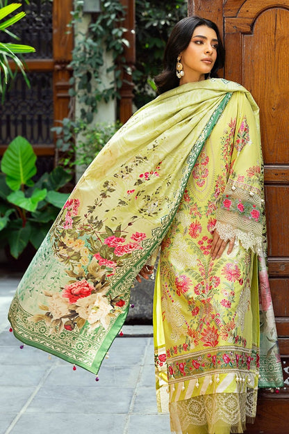 3 Piece Unstitched Embroidered Lawn Suit