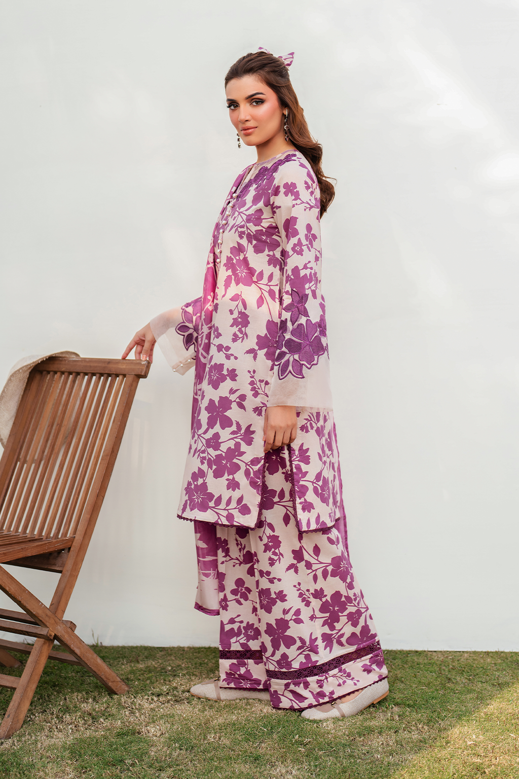 3 Piece Unstitched Printed Lawn Suit