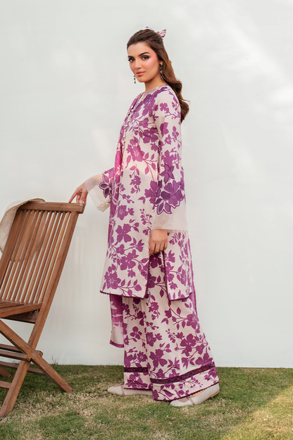3 Piece Unstitched Printed Lawn Suit