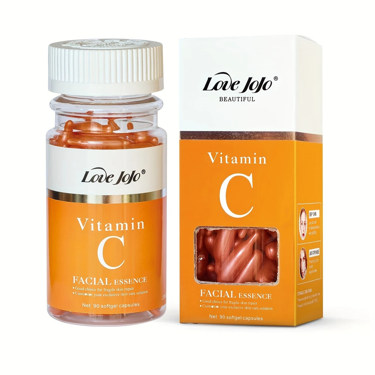 1 Box of 90 Vitamin C Facial Serum Capsules