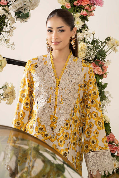 3 Piece Unstitched Printed Lawn Suit