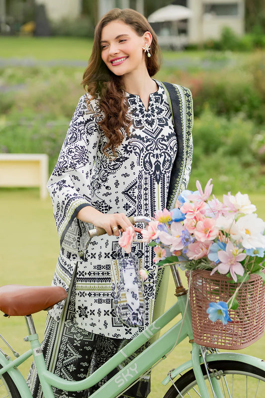 3 Piece Unstitched Digital Printed Lawn Suit