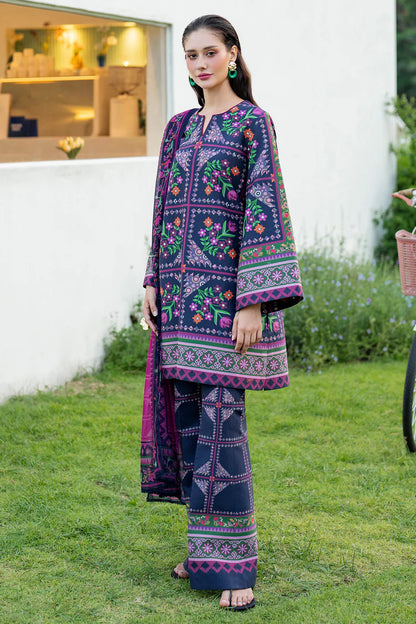 3 Piece Unstitched Digital Printed Lawn Suit