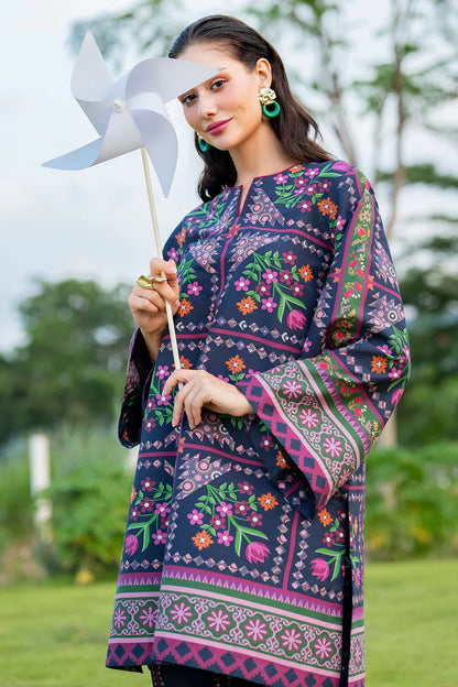 3 Piece Unstitched Digital Printed Lawn Suit