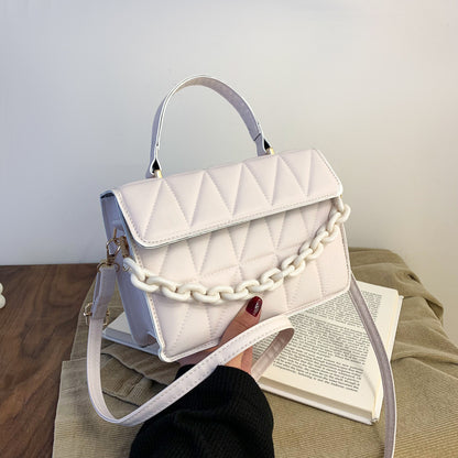 Small Square Bag Women&amp;amp;#039;s Bag New Casual Indentation Texture Messenger Bag