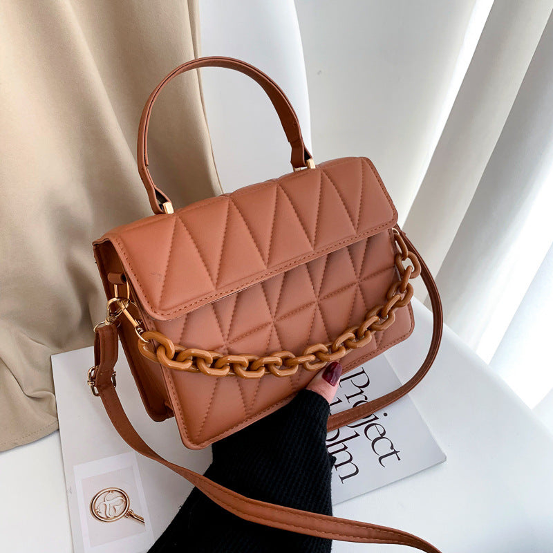 Small Square Bag Women&amp;amp;#039;s Bag New Casual Indentation Texture Messenger Bag