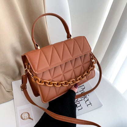 Small Square Bag Women&amp;amp;#039;s Bag New Casual Indentation Texture Messenger Bag