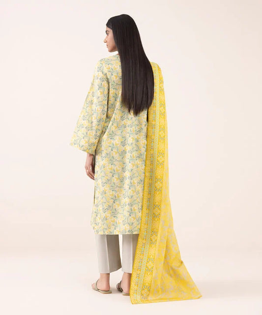 3 Piece Unstitched Printed Lawn Suit