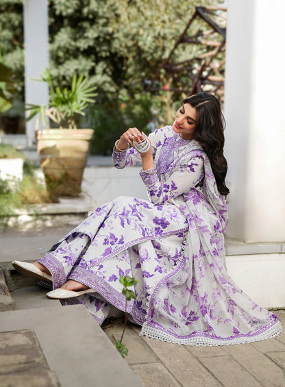 3 Piece Unstitched Printed Lawn Suit