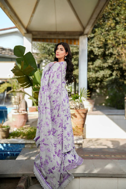 3 Piece Unstitched Printed Lawn Suit