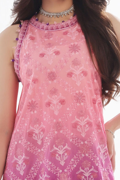 3 Piece Unstitched Embroidered Lawn Suit