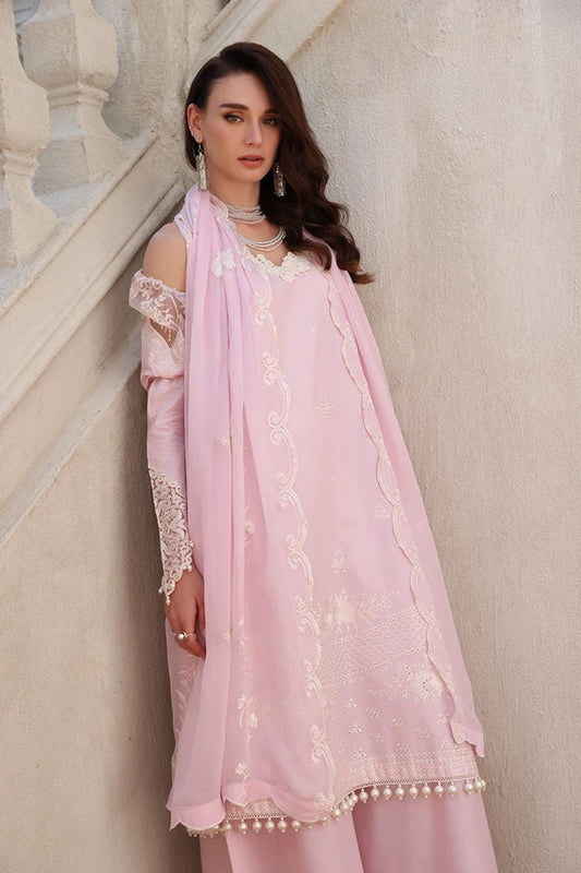 3 Piece Unstitched Embroidered Lawn Suit