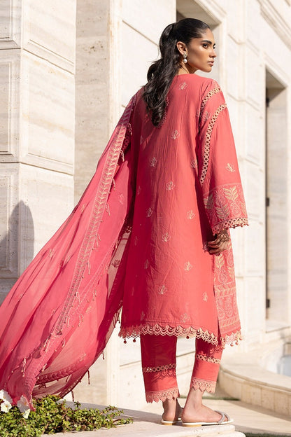 3 Piece Unstitched Embroidered Lawn Suit