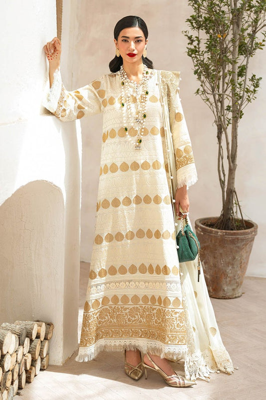 3 Piece Unstitched Embroidered Lawn Suit