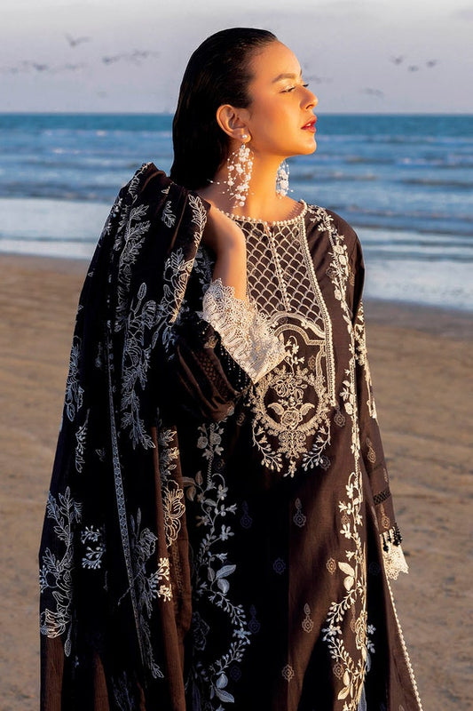 3 Piece Unstitched Embroidered Lawn Suit