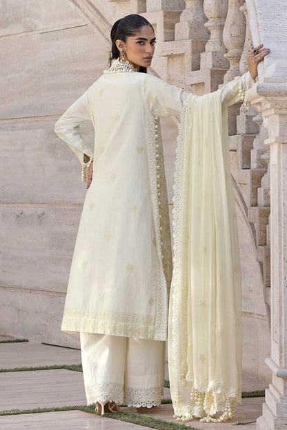 3 Piece Unstitched Embroidered Lawn Suit