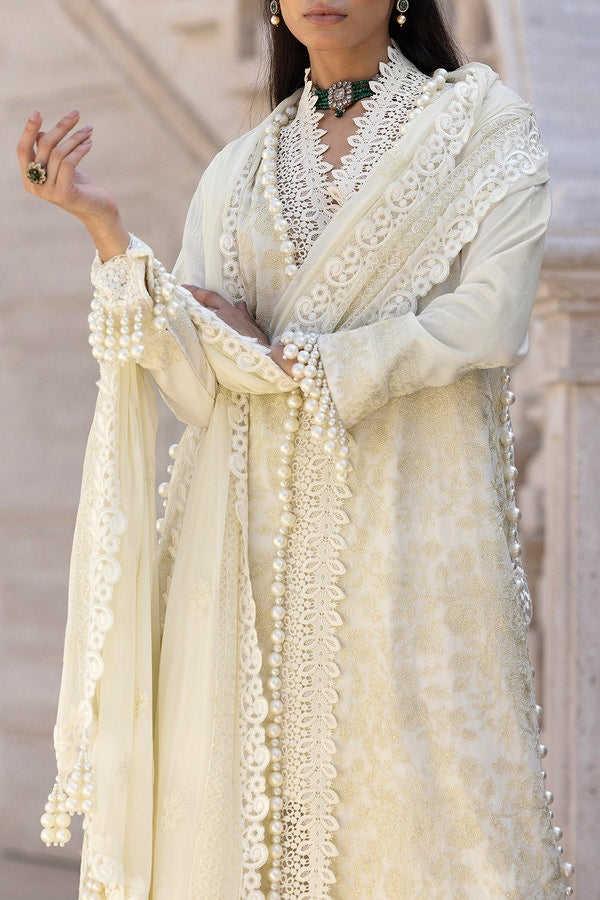 3 Piece Unstitched Embroidered Lawn Suit