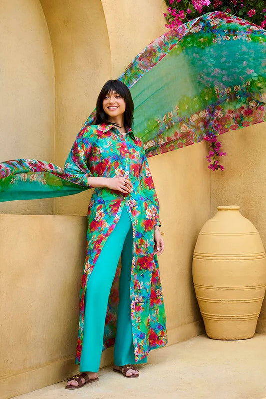 3 Piece Unstitched Printed Lawn Suit