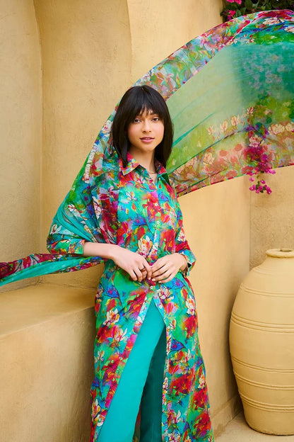 3 Piece Unstitched Printed Lawn Suit