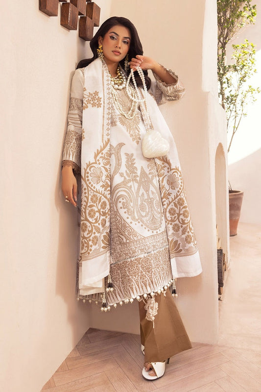 3 Piece Unstitched Embroidered Jacquard Suit